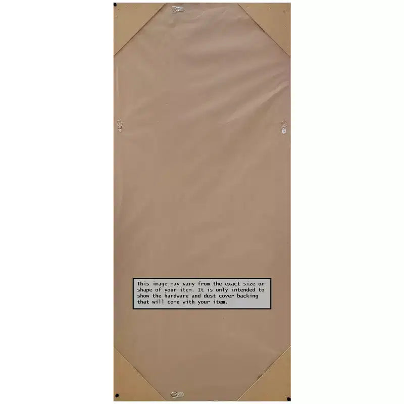 Specchio da pavimento/appoggio con cornice rustica effetto corteccia, 74x165 cm, grigio - Polistirene, nessun montaggio richiesto