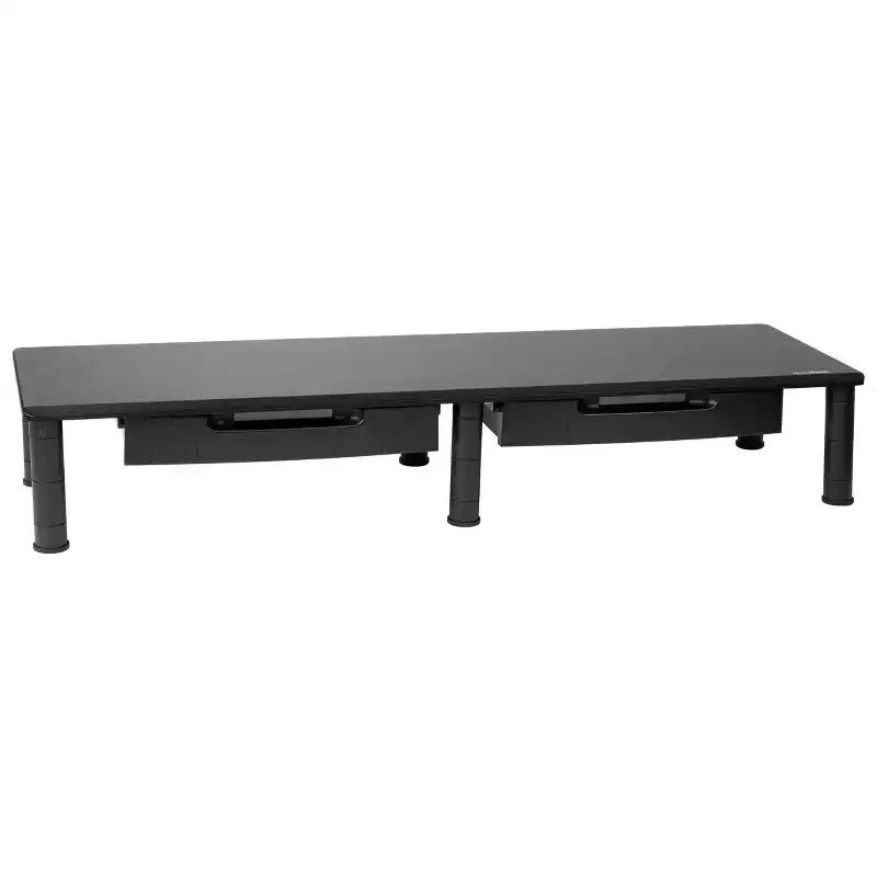 Organizzatore da scrivania per ufficio, 38,5"L x 11"P x 2,55-6,5"A, nero