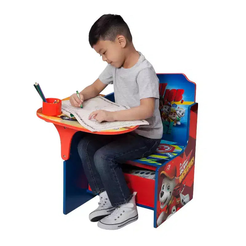 Scrivania con sedia e contenitore PAW Patrol per bambini