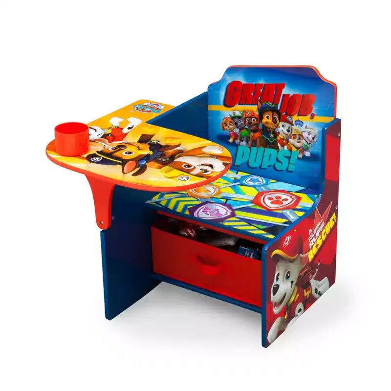 Scrivania con sedia e contenitore PAW Patrol per bambini