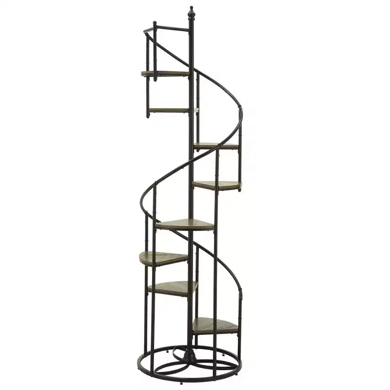 Scaffale espositore a spirale in metallo con finitura nera Chelsey