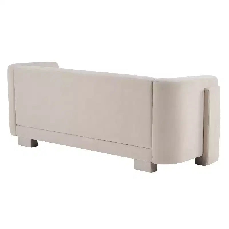 Karsen 77.56 Divano moderno a 3 posti in legno imbottito