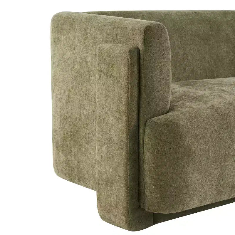 Karsen 77.56 Divano moderno a 3 posti in legno imbottito