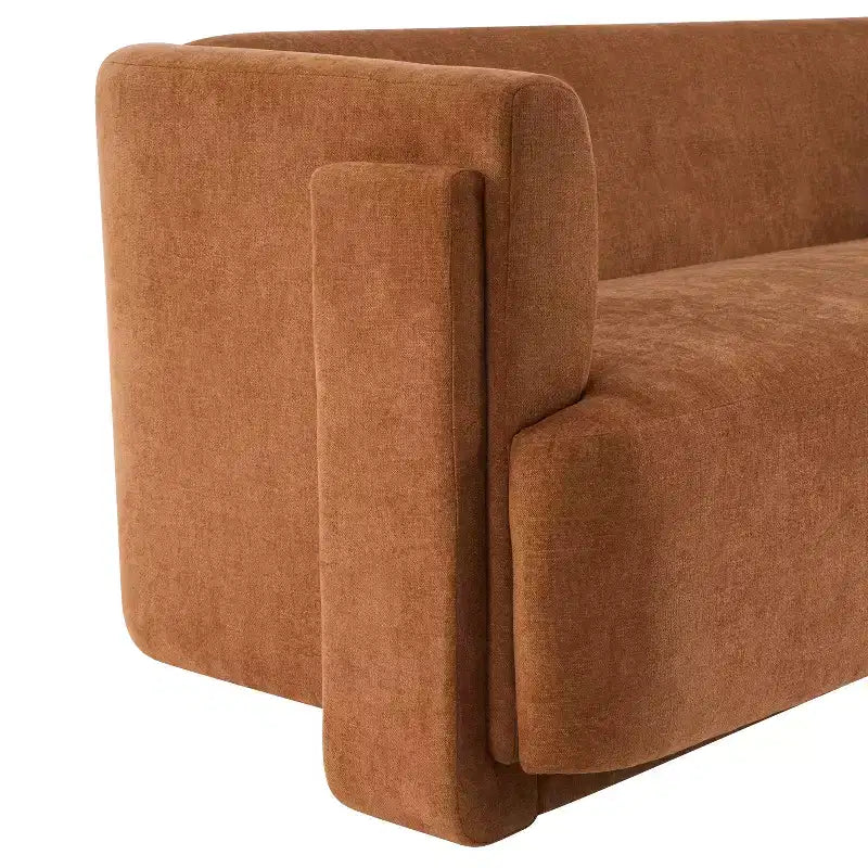 Karsen 77.56 Divano moderno a 3 posti in legno imbottito