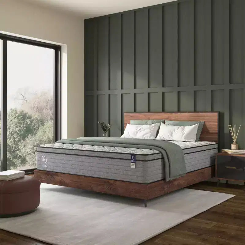 Materasso ibrido in gel rinfrescante Machka, grigio e bianco