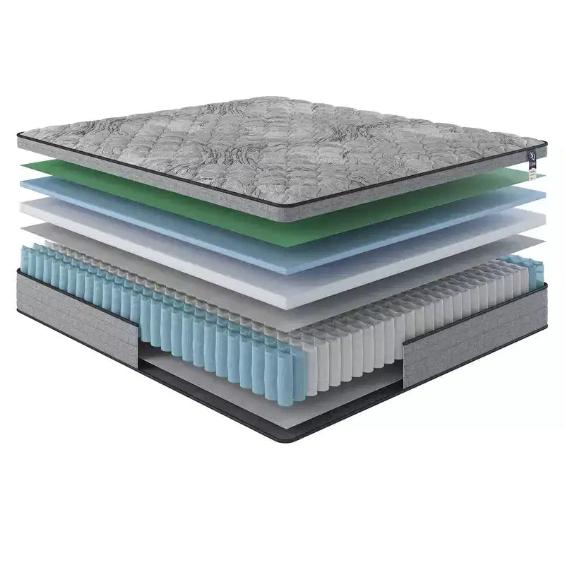 Materasso ibrido in gel rinfrescante Machka, grigio e bianco