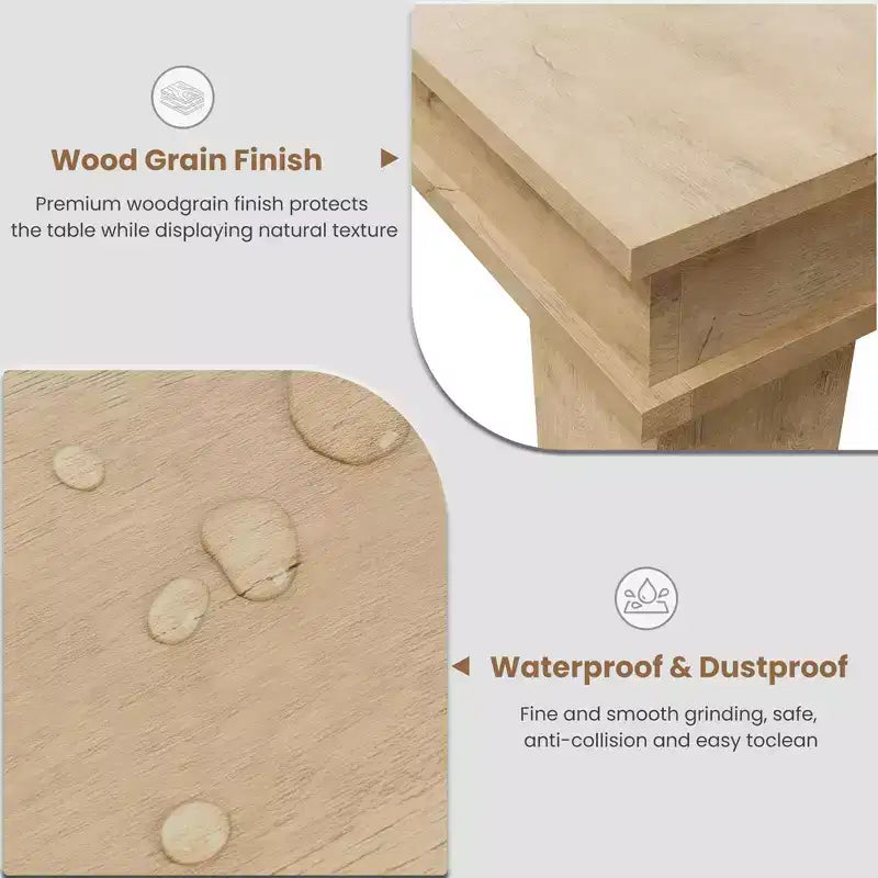 Tavolo da pranzo allungabile da 160 cm a 220 cm per 6-10 persone, tavolo da cucina in stile rustico con struttura robusta in legno, grande tavolo rettangolare per sala da pranzo