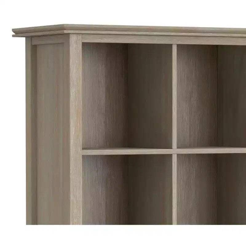 Libreria e Unità Contenitore Transizionale Stratford in LEGNO MASSICCIO a 9 cubi da 45 pollici x 43 pollici