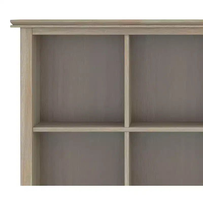 Libreria e Unità Contenitore Transizionale Stratford in LEGNO MASSICCIO a 9 cubi da 45 pollici x 43 pollici
