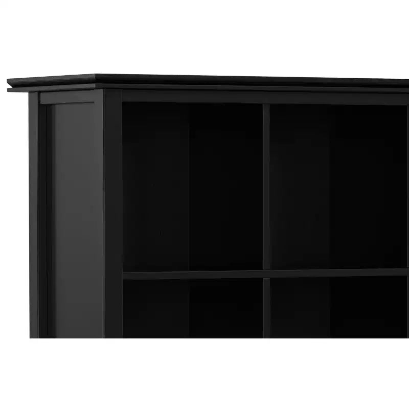 Libreria e Unità Contenitore Transizionale Stratford in LEGNO MASSICCIO a 9 cubi da 45 pollici x 43 pollici