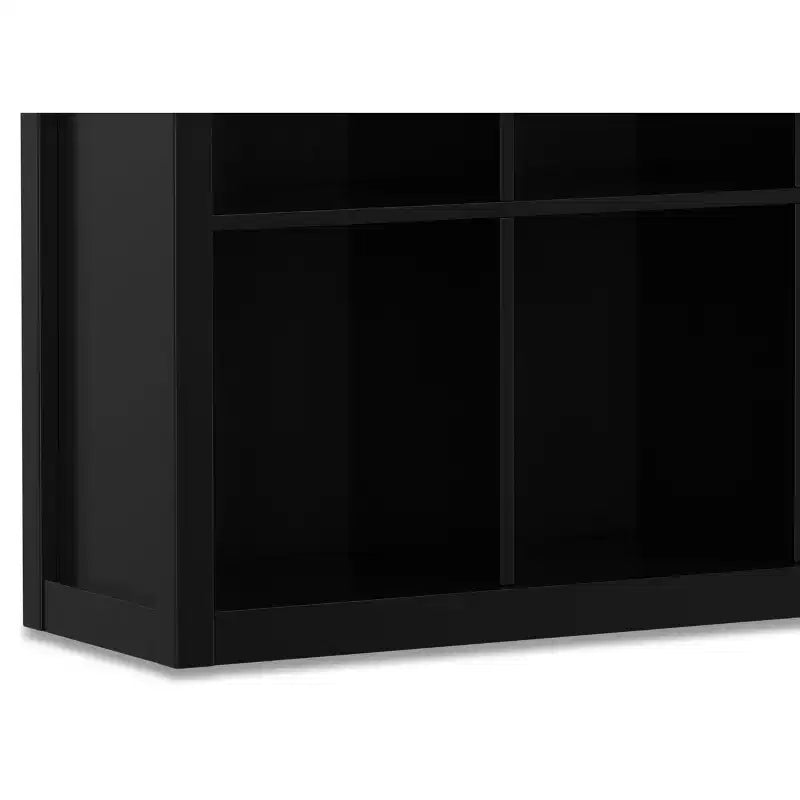 Libreria e Unità Contenitore Transizionale Stratford in LEGNO MASSICCIO a 9 cubi da 45 pollici x 43 pollici