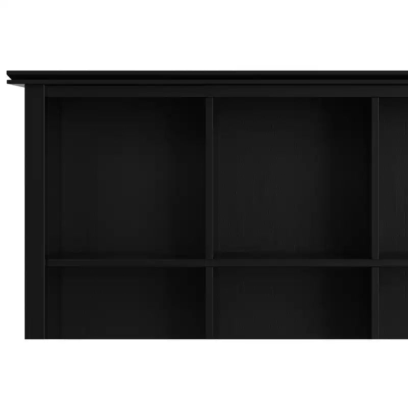 Libreria e Unità Contenitore Transizionale Stratford in LEGNO MASSICCIO a 9 cubi da 45 pollici x 43 pollici