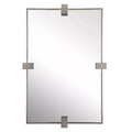 Uttermost Bateau Brushed Gun 25 1/4 x 37 1/4 Wall Mirror