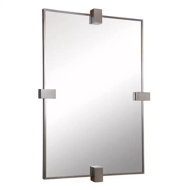 Specchio da parete Bateau spazzolato in canna 25 1/4 x 37 1/4