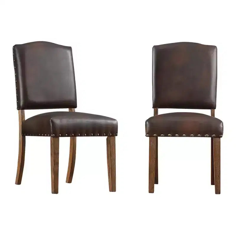 Sedie da pranzo imbottite Cobble Hill Nailhead