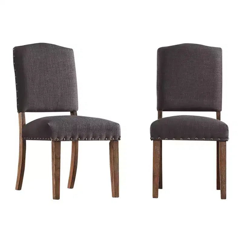 Sedie da pranzo imbottite Cobble Hill Nailhead