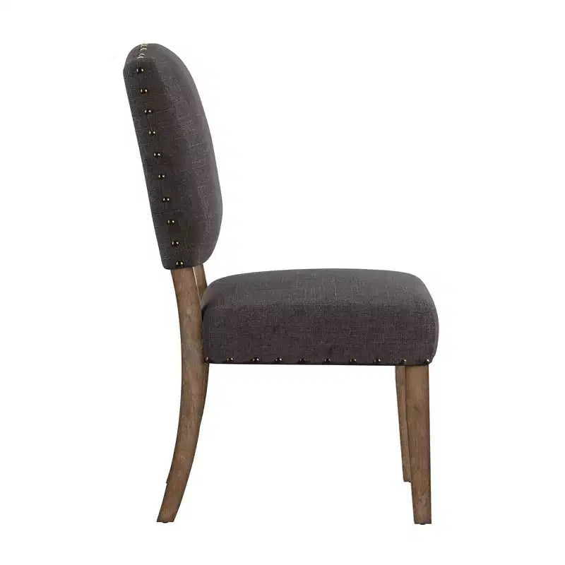 Sedie da pranzo imbottite Cobble Hill Nailhead