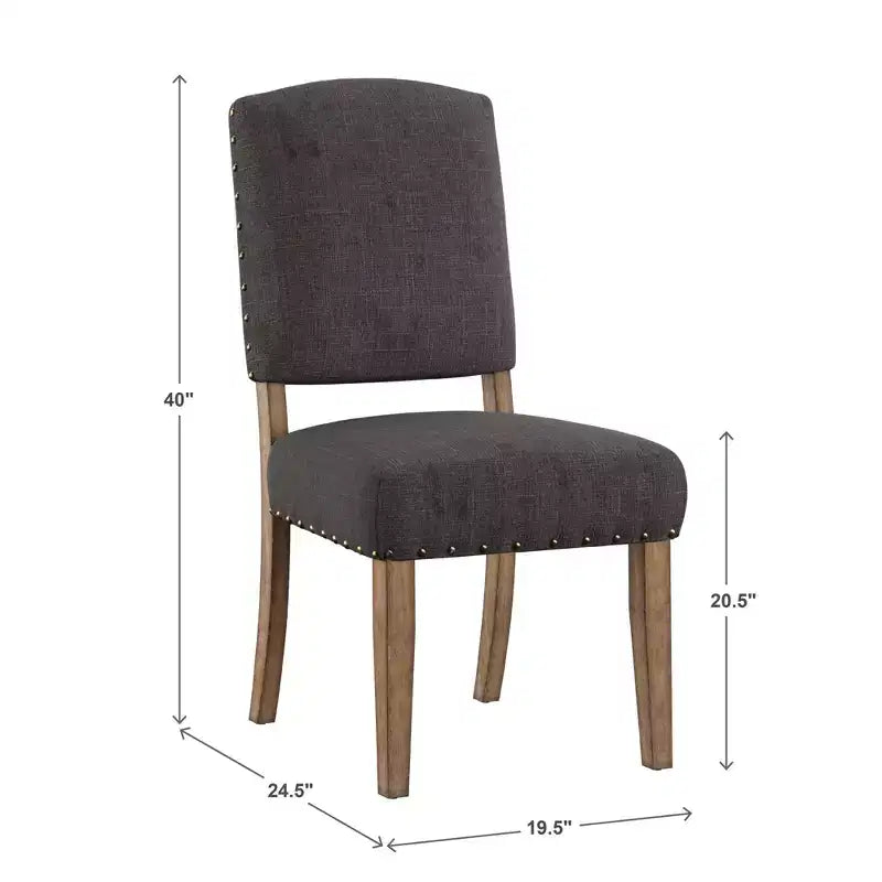 Sedie da pranzo imbottite Cobble Hill Nailhead
