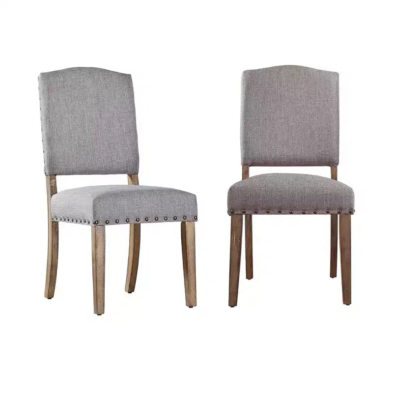 Sedie da pranzo imbottite Cobble Hill Nailhead