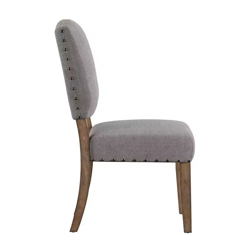 Sedie da pranzo imbottite Cobble Hill Nailhead