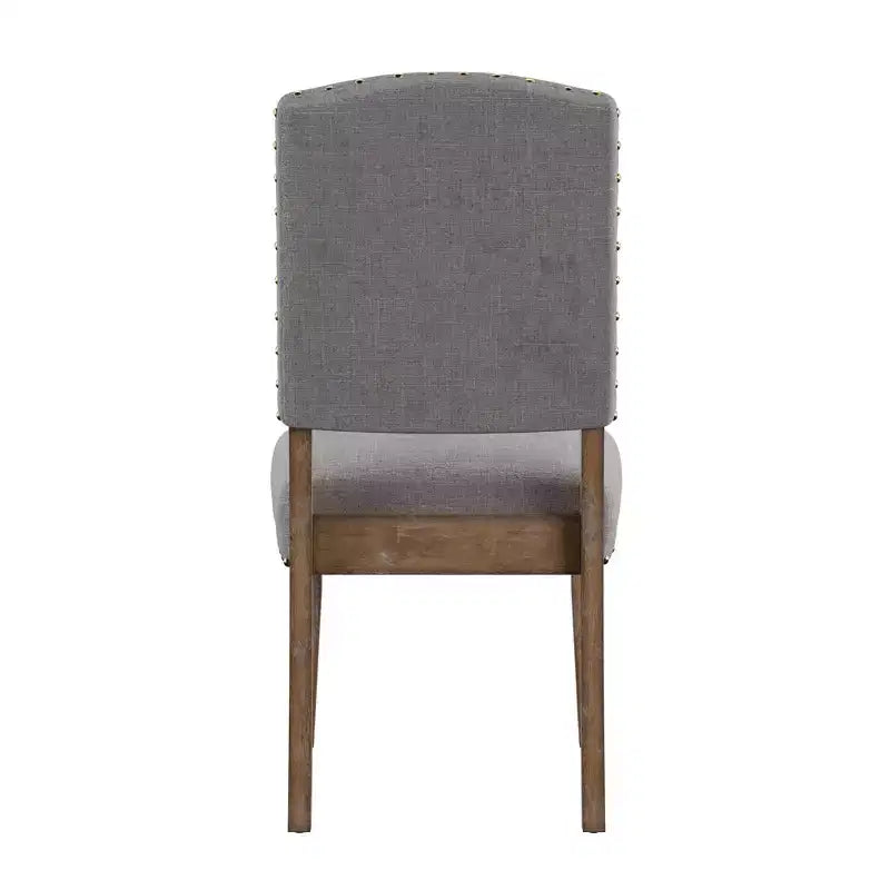 Sedie da pranzo imbottite Cobble Hill Nailhead