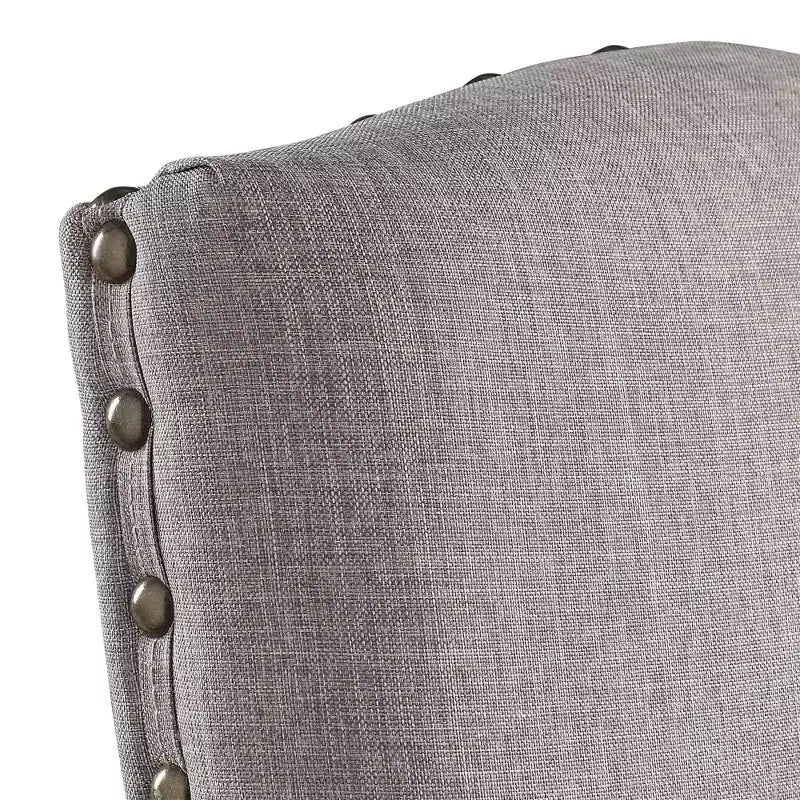 Sedie da pranzo imbottite Cobble Hill Nailhead