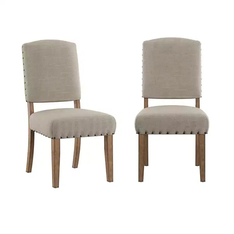 Sedie da pranzo imbottite Cobble Hill Nailhead
