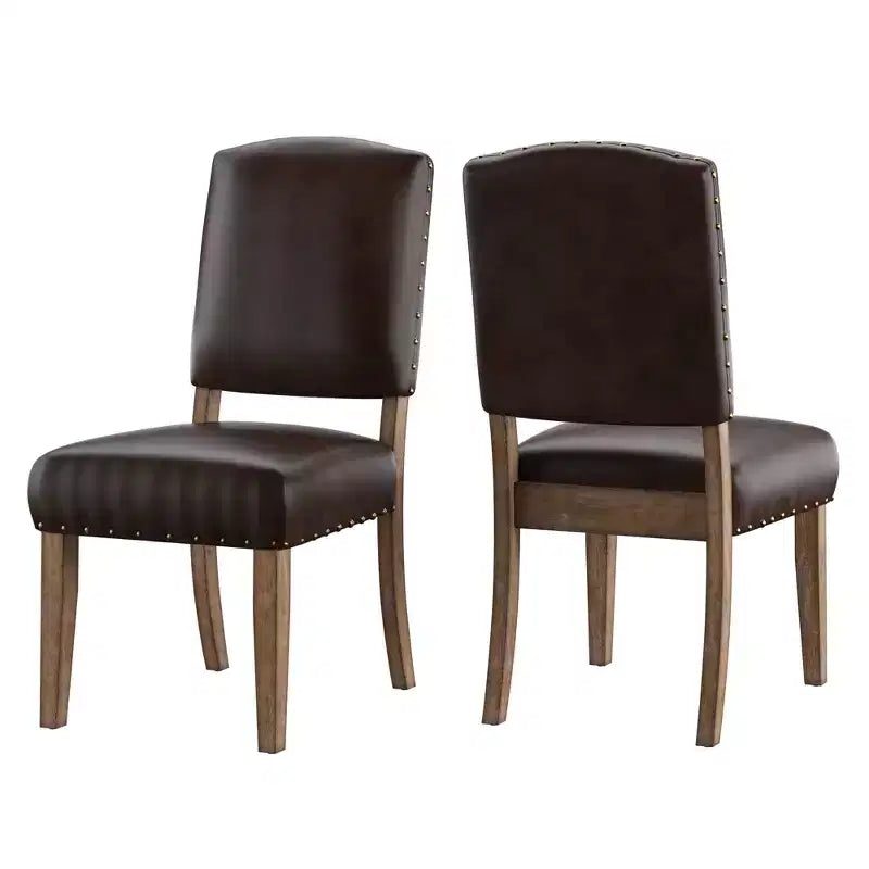 Sedie da pranzo imbottite Cobble Hill Nailhead