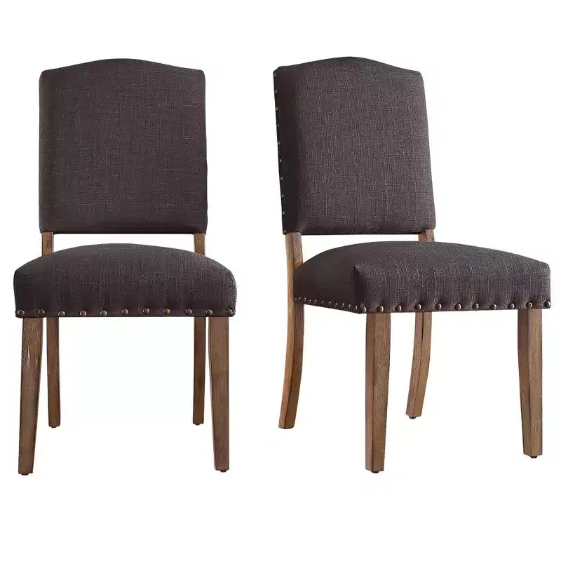 Sedie da pranzo imbottite Cobble Hill Nailhead