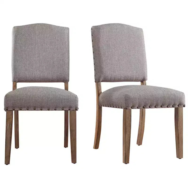 Sedie da pranzo imbottite Cobble Hill Nailhead