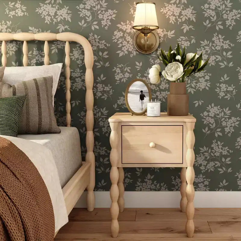 Comodino Jenny Lind 1 cassetto (456x456/18x18)