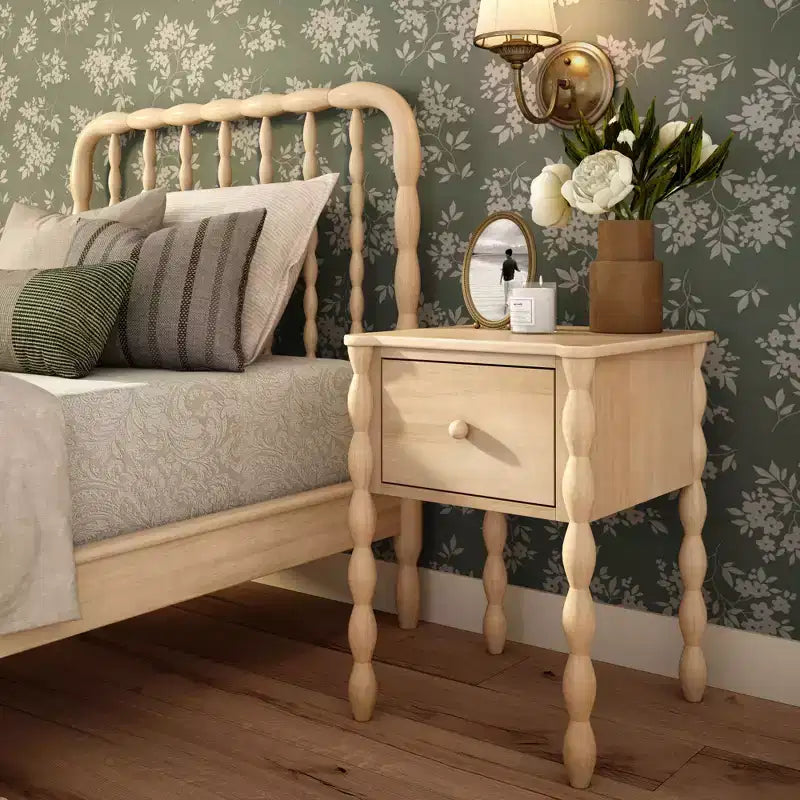 Comodino Jenny Lind 1 cassetto (456x456/18x18)