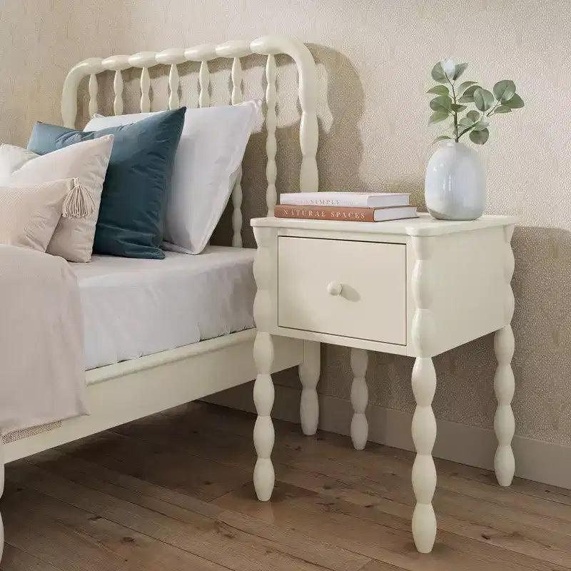 Comodino Jenny Lind 1 cassetto (456x456/18x18)