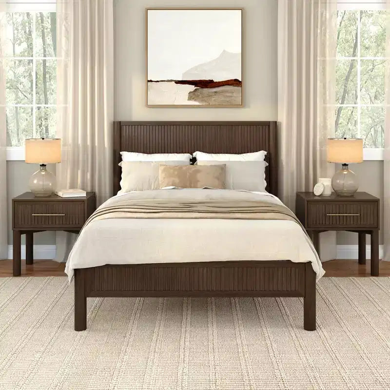Letto Matrimoniale Sera Scanalato