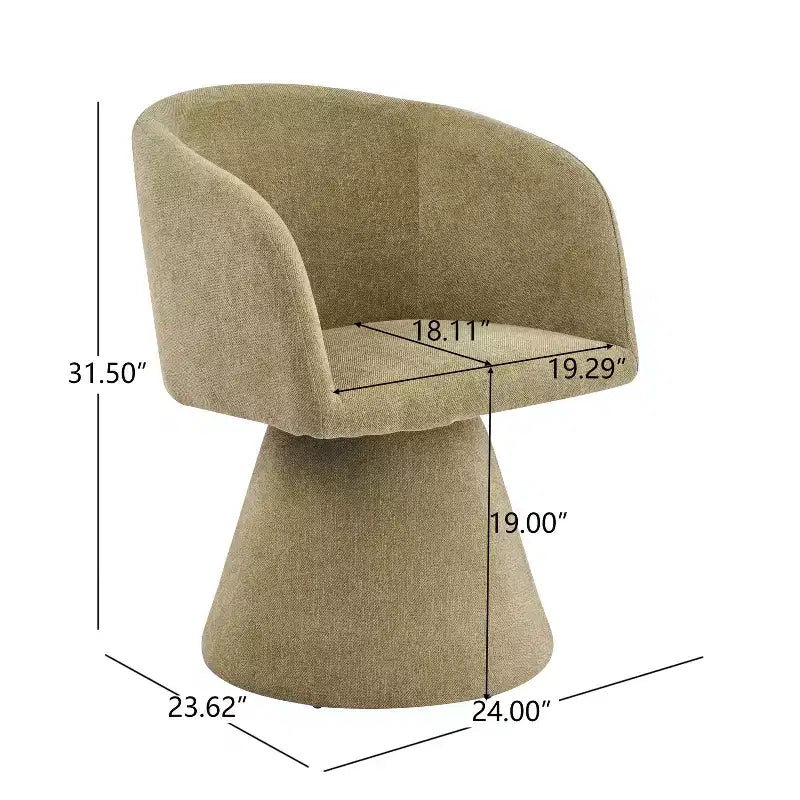 Sedie da pranzo Chai Modern con rivestimento in metallo e girevoli a 180 gradi