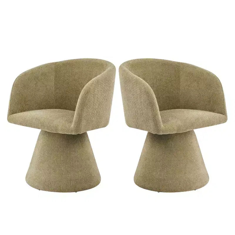 Sedie da pranzo Chai Modern con rivestimento in metallo e girevoli a 180 gradi
