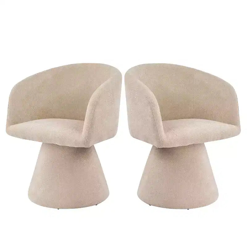 Sedie da pranzo Chai Modern con rivestimento in metallo e girevoli a 180 gradi