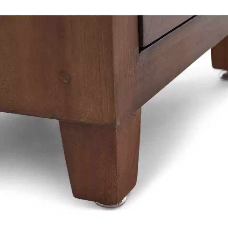 Cassettiera Sawyer a 3 cassetti Marrone: Stile bohémien, Impiallacciatura in legno, Mobili per soggiorno