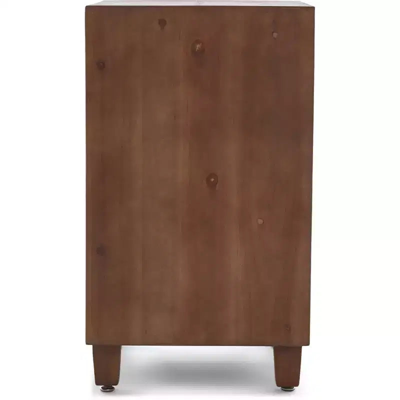 Cassettiera Sawyer a 3 cassetti Marrone: Stile bohémien, Impiallacciatura in legno, Mobili per soggiorno