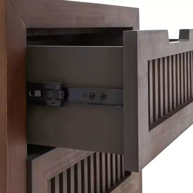 Cassettiera Sawyer a 3 cassetti Marrone: Stile bohémien, Impiallacciatura in legno, Mobili per soggiorno
