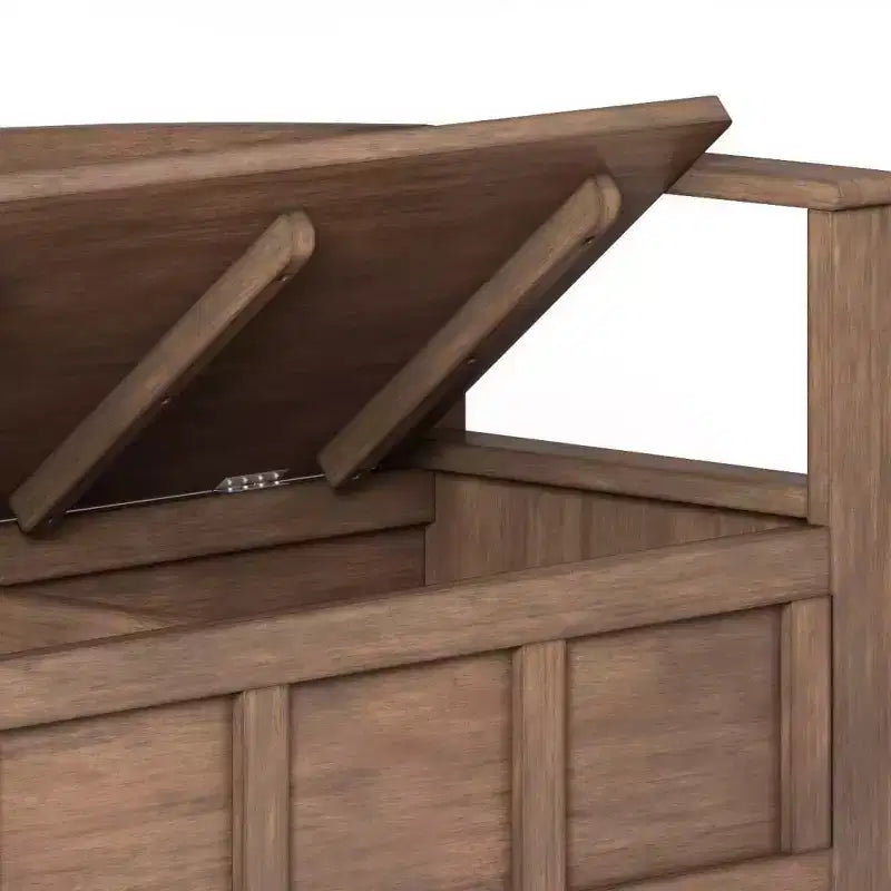 Panca contenitore da ingresso 48 Chandler in legno massello