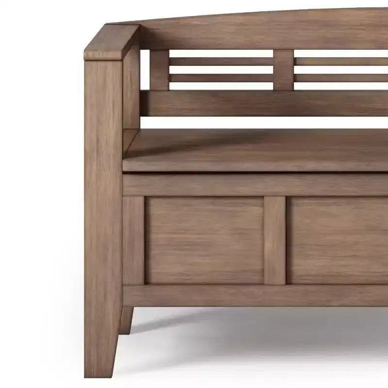 Panca contenitore da ingresso 48 Chandler in legno massello