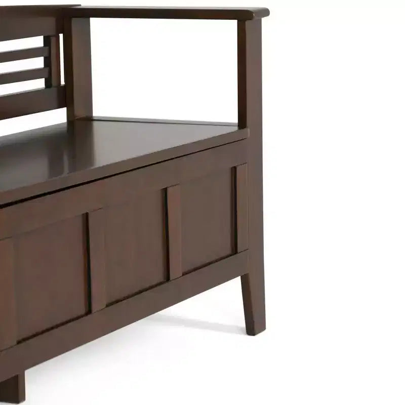 Panca contenitore da ingresso 48 Chandler in legno massello