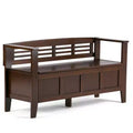 48 Chandler Solid Wood Entryway Storage Bench - Wyndenhall
