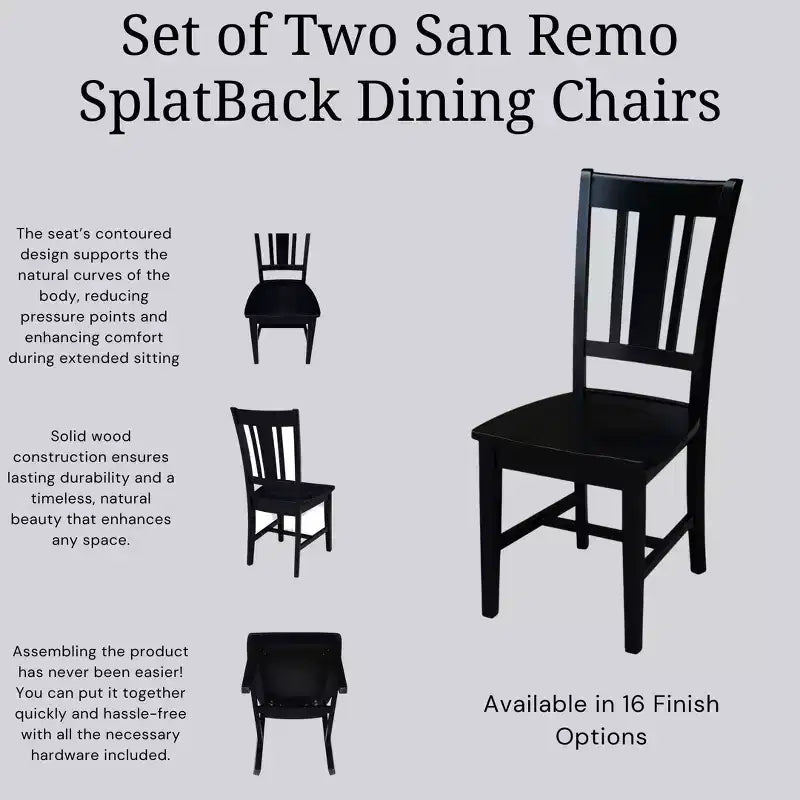 Sedia San Remo Splatback